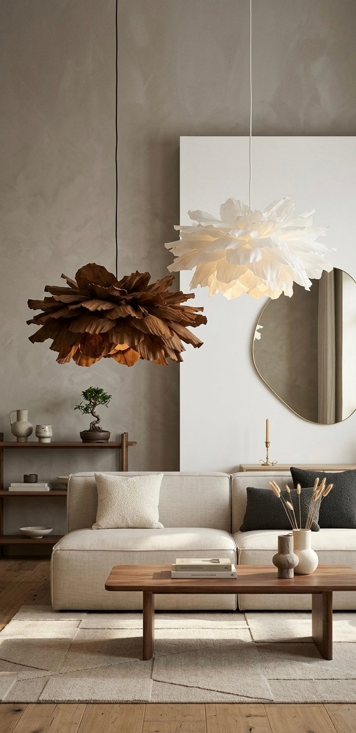 Håndverk — Lotus Noir – Taklampe