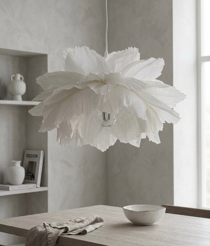 Luna papirtaklampe i japandi-stil