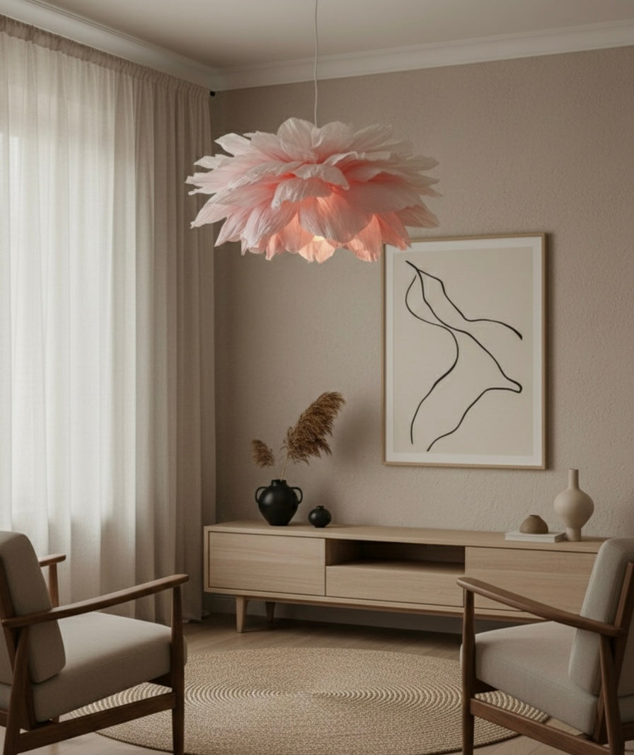 Lotus Rosa Hvit – Taklampe