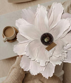 Luna – Håndlaget Papirlampe i Hvit | Japandi design