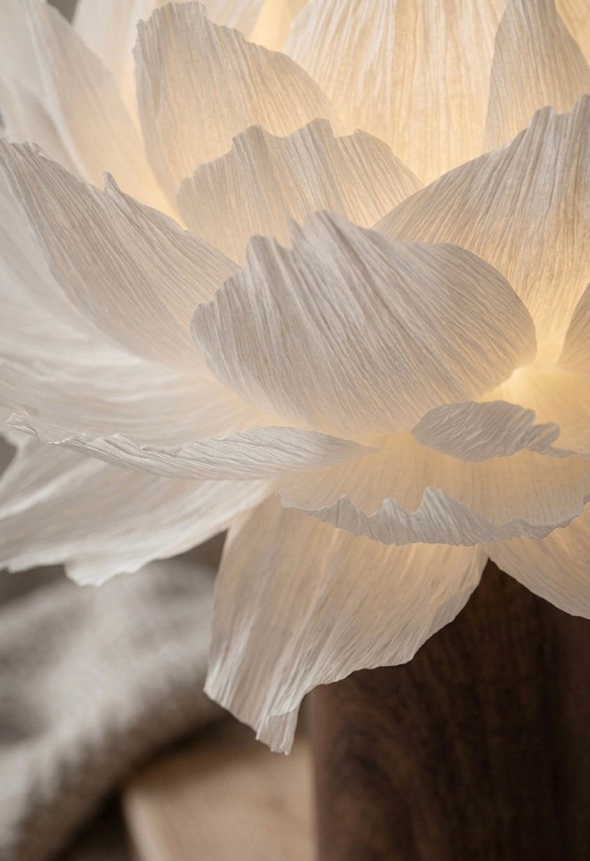 Lotus Hvit – Bordlampe – detaljbilde 3