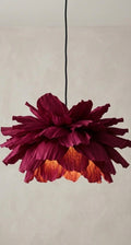 Lotus Burgundy – Taklampe