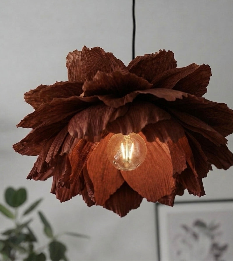 Håndverk — Lotus Noir – Taklampe