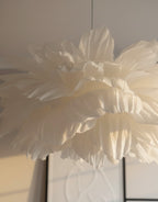 Luna – Håndlaget Papirlampe i Hvit | Japandi design