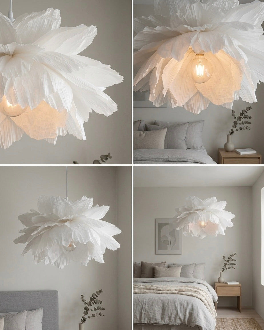 Lotus Hvit – Taklampe – detaljbilde 7